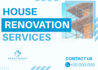 Generic Renovation Services Postcard Image Preview