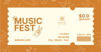 Music Fest Doodle Facebook Ad Design