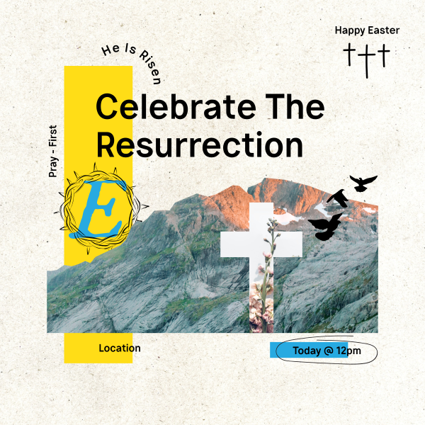 Easter Collage Instagram Post Design Image Preview