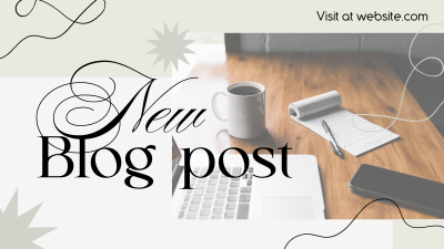 Simple New Blog Facebook event cover Image Preview