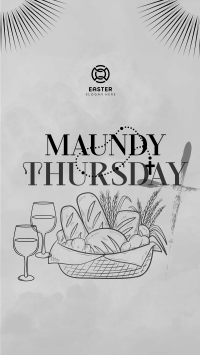 Maundy Thursday Supper Instagram Reel Image Preview