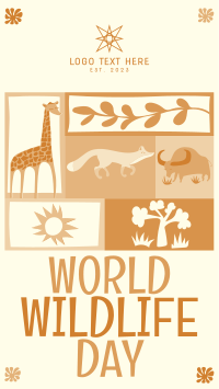 Paper Cutout World Wildlife Day Instagram Reel Image Preview