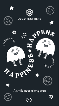 Happiness Is Contagious Facebook Story Design