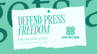 Defend Press Freedom Animation Image Preview