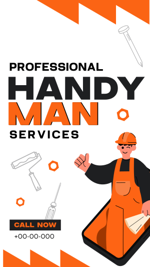 Professional Handyman Facebook story Image Preview