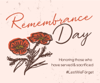Remembrance Poppies Facebook post Image Preview