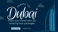 Welcome to Dubai Facebook Event Cover Design