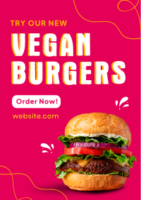 Vegan Burger Buns  Flyer Design