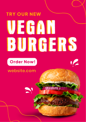 Vegan Burger Buns  Flyer Image Preview