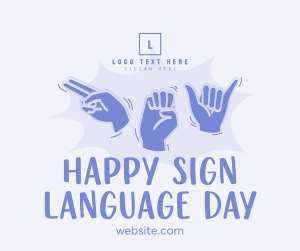 Hey, Happy Sign Language Day! Facebook post Image Preview