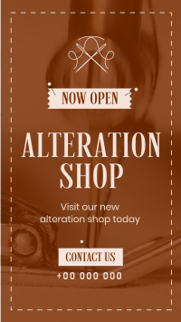 Alteration Shop Instagram Reel Design