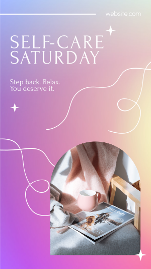 Luxurious Self Care Saturday Instagram story