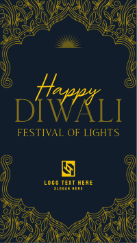 Elegant Diwali Frame Facebook Story Design