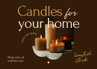 Aromatic Candles Postcard Design