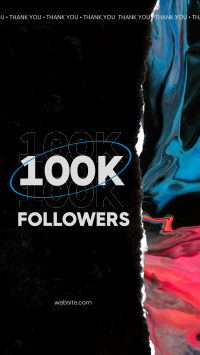 Fluid Grunge 100k Instagram Story Design