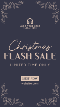 Christmas Flash Sale YouTube Short Design