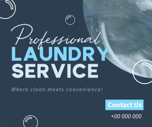 Professional Laundry Service Facebook post Image Preview