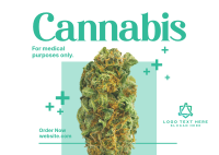 Medicinal Cannabis Postcard Image Preview