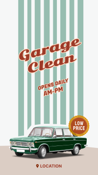Garage Clean Facebook Story Design
