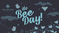 Happy Bee Day Garden Animation Image Preview
