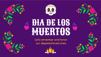 Floral Dia De Los Muertos Facebook event cover Image Preview