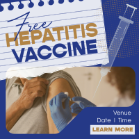 Contemporary Hepatitis Vaccine Instagram post Image Preview