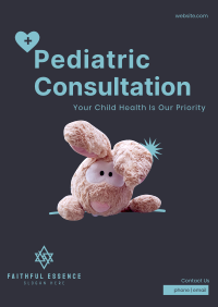 Pediatric Bunny Poster Design