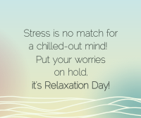 Wavy Relaxation Day Facebook Post Design