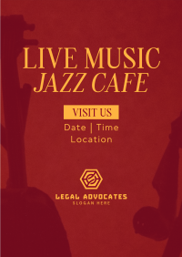 Cafe Jazz Poster Image Preview