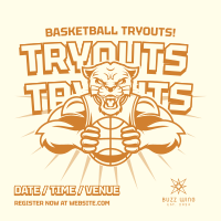 Basketball Tryout Instagram Post Image Preview