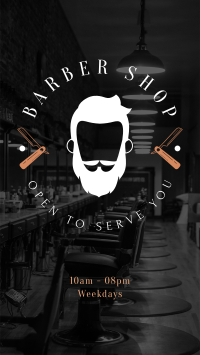 Barbershop Opening Facebook Story Design