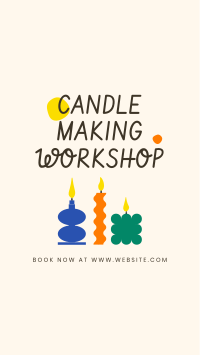 Candle Workshop Instagram Story Design