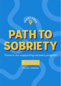 Path to Sobriety Poster Design