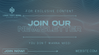 Modern Minimal Newsletter Facebook event cover Image Preview