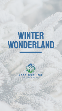 Winter Wonderland Facebook Story Design
