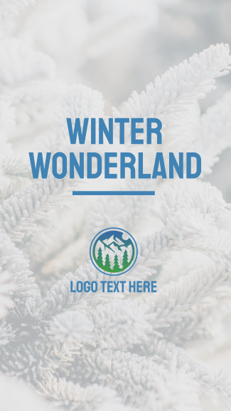 Winter Wonderland Facebook story