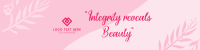 Beauty Dainty Pattern LinkedIn Banner Design