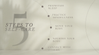 Elegant Steps to Self-Care Animation Preview