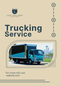 Trucking lines Poster Design