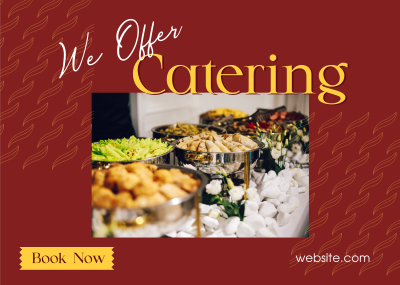 Dainty Catering Provider Postcard Image Preview