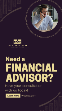 Professional Financial Advisor Facebook Story Design