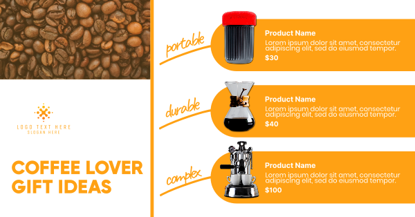 Coffee Gift Guide Facebook Ad Design