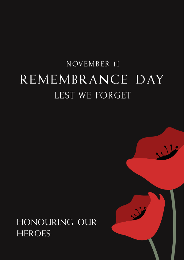 Remembrance Day Poster Design Image Preview