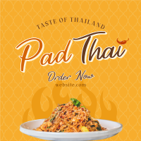 Authentic Pad Thai Instagram Post Design