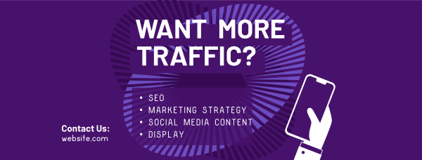 Traffic Content Facebook Cover Design