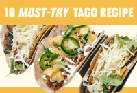 Must-try Taco Recipe Pinterest board cover Image Preview