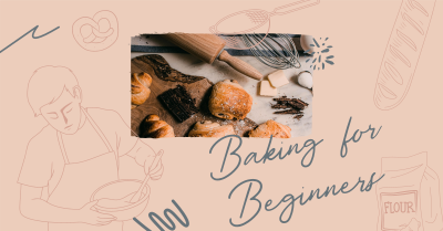 Beginner Baking Class Facebook ad Image Preview