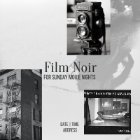 Film Noir Movie Night Instagram post Image Preview