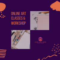 Online Art Classes & Workshop Instagram post Image Preview