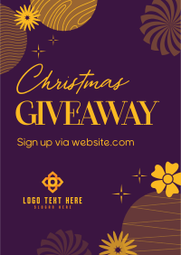 Abstract Christmas Giveaway Flyer Image Preview